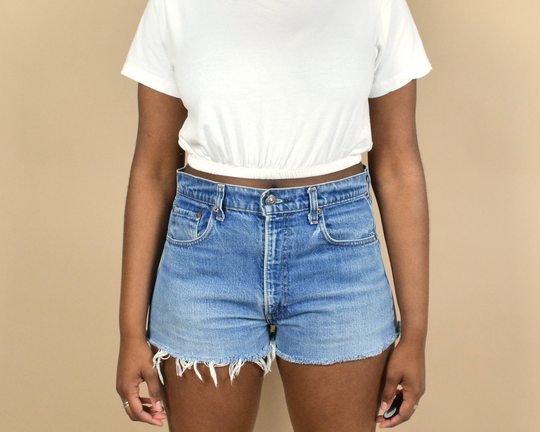 Levi's 505 Cutoff Vintage Denim Shorts