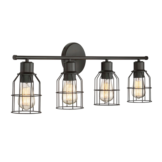Trade Winds Peyton 4-Light Bathroom Vanity Light in Oil Rubbed Bronze