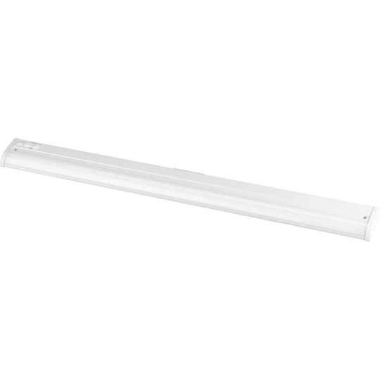Hide-A-Lite Collection 1-Light Satin White Modern LED Linear Undercabinet Light - 3.28 in x 35.5 in x 1.05 in