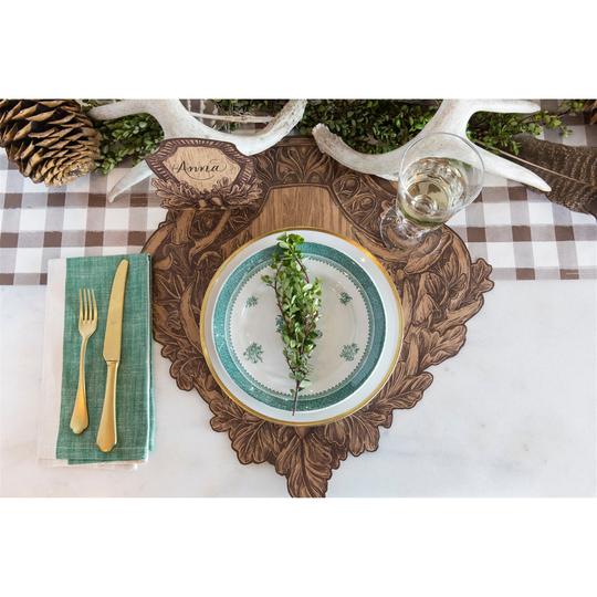 Oak & Antler Placemat | Table Decor