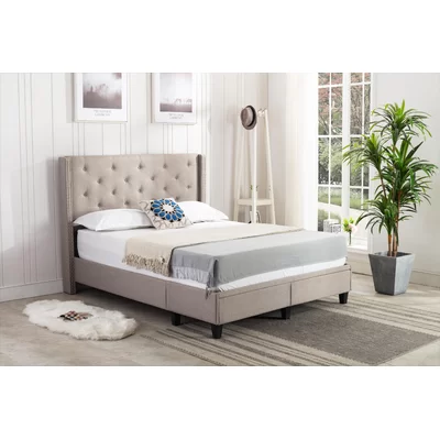 Reinaldo Tufted Upholstered Low Profile Storage Platform Bed
