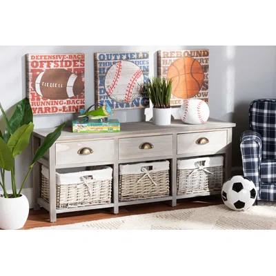 Dziah Drawer Storage Bench