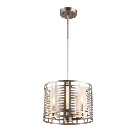 Modern 4-light Antique Silver Pendant - Antique Silver