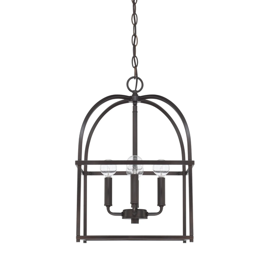 Modern Cage 4-light Foyer Pendant