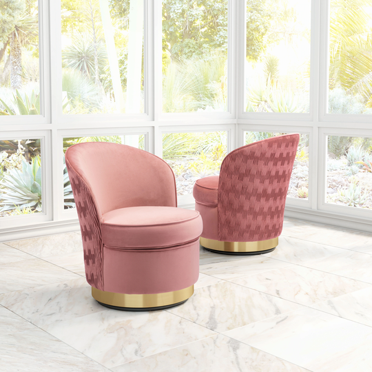 Cajean Accent Chair Pink