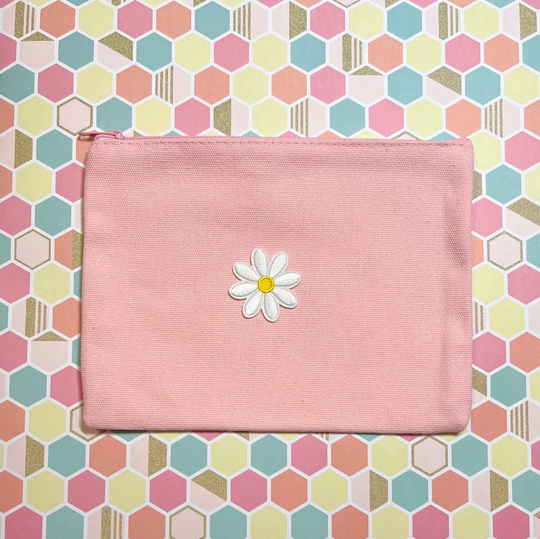 Daisy Bag, Pencil Pouch, Make Up Up Gift For Her