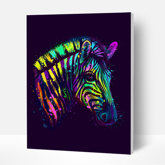 Paint By Numbers Kit-Color Zebra-Oil Painting-Diy Number-Handmade Crafts Home Wall Decorations Creative Gifts