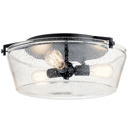 Kichler Alton 3-light Black Flush Mount Light