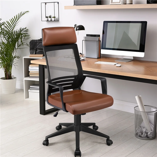 Yaheetech Ergonomic Mesh Office Chair Height Adjustable Swivel Chair