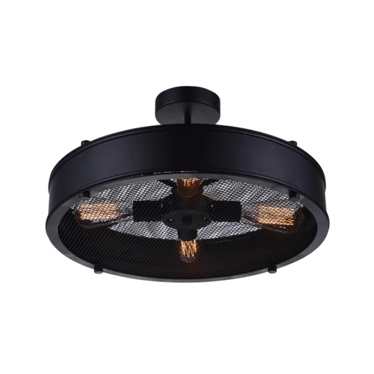 Guisseppe Lighting 5101 Five Light Flush Mount Tigris - Exact Size