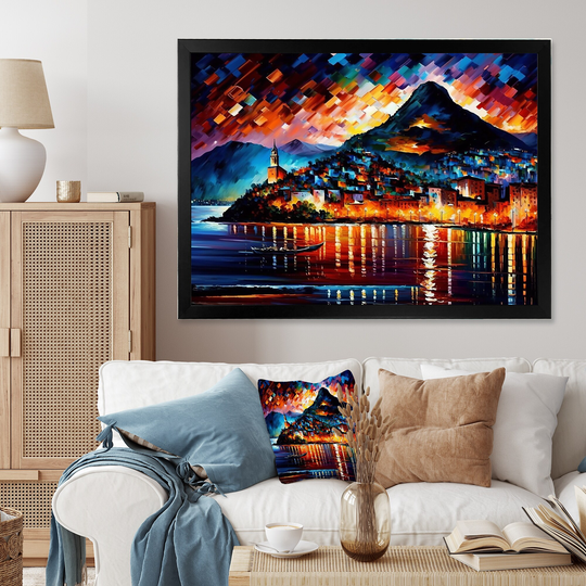 Designart 'Colorful City Of Rio' Cityscapes Framed Art Print