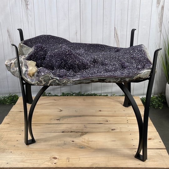 Large Amethyst Dining/Conference Table Super Quality, 814 lbs & 31.6" Tall #1388-0001 By Brazil Gems