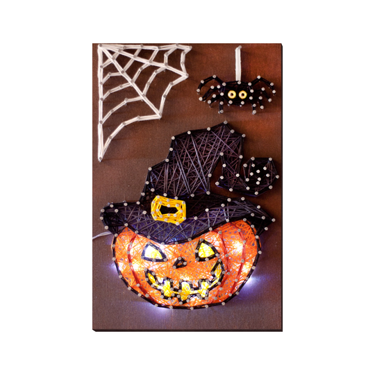 string Art Creative Diy Kit "Pumpkin" 7.5"x11.4"/19.0x29.0 cm, Wall Decor, Abris A03
