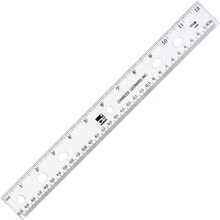 Wholesale Rulers & Tape Measures: Discounts on CLI 12" Plastic Ruler LEO77136