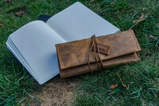 Genuine School Leather Pencil Case, Artist Organizer, Small Case, Ppersonalized Tool Organizer