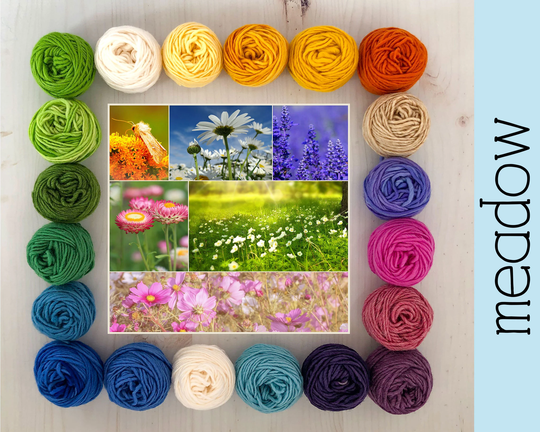 Wool Yarn Kit For Tapestry Weavers - Colors Of The Meadow