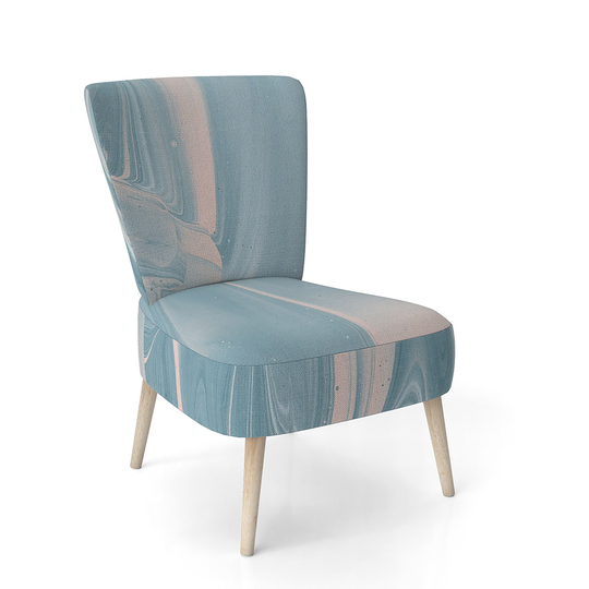 Designart 'Abstract Water I' Upholstered Modern Accent Chair
