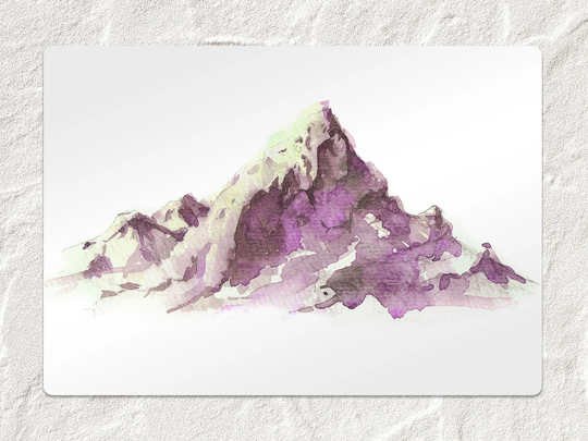 Winter Mountains Chair Mat, Purple Protective Pink Splat Hill Vinyl Floor Flooring, Kids Room Decor
