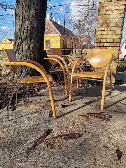 1 Of 6Mid Century Modern Thonet Thonos Chairs/Vintage Retro Dining Home Decor/Bauhaus Style Chair/