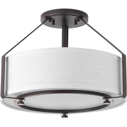 Progress Lighting Ratio Bronze Metal, Steel 3-light Convertible Pendant Fixture - N/A