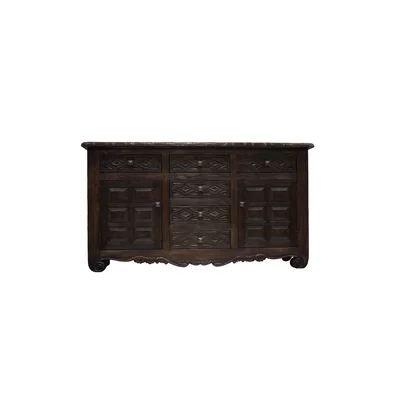 Ettari 75" Wide 6 Drawer Wood Sideboard