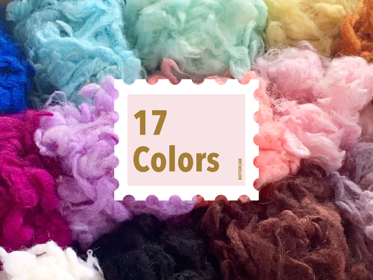 Dyed Alpaca Wool, 17 Colors, Fiber, Wool Locks For Needle Felting Wet Felting, 10G, 50G, 100G