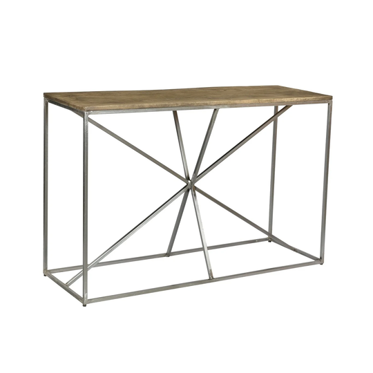Bengal Manor Asterisk Console Table with Mango Wood Top