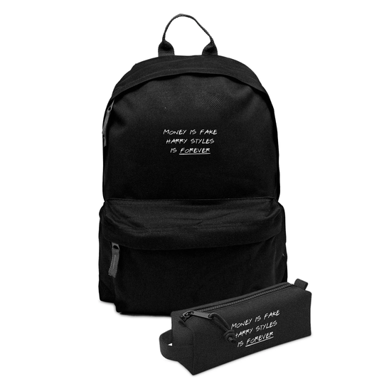 Mzshop - Simple Backpack With Pencil Case Harry Forever Fan Fantastic Design Trending Viral Bag & Hr Styles