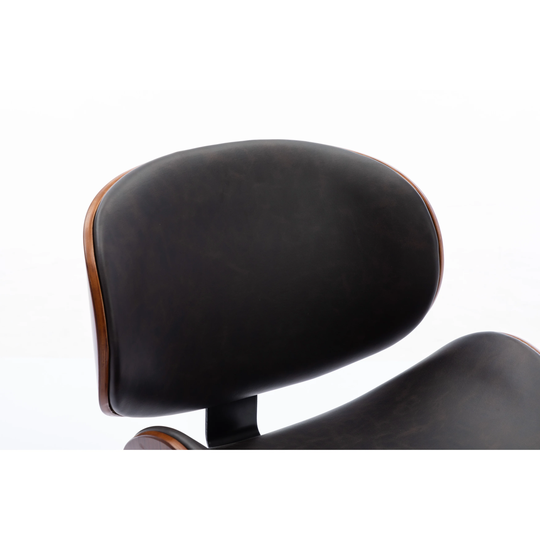 Adjustable Office Chair , Mix color PU Leather Upholstery and black foot