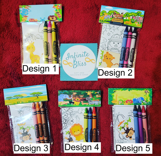 Safari Coloring Packs | Pages Party Favor Crayola Crayons