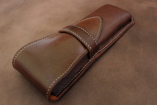 2 Pens, Veg-Leather Fountain Pen Case, Luxury Case, Leather, Leather Case, Holder, Pencil Case, Personalized Gift
