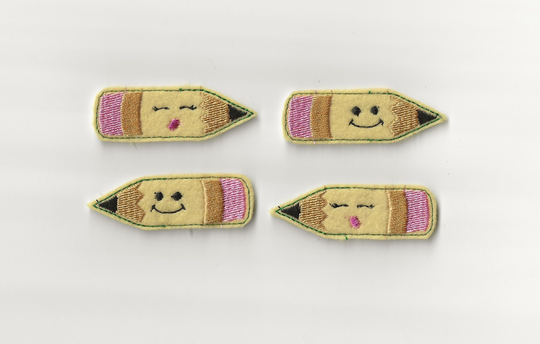 Pencil Felties Custom Color, Set Of 4