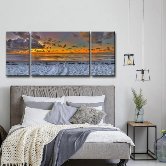 Ready2HangArt 'On the Horizon' Oversized 3-Piece Canvas Wall Decor Set - Multi-color
