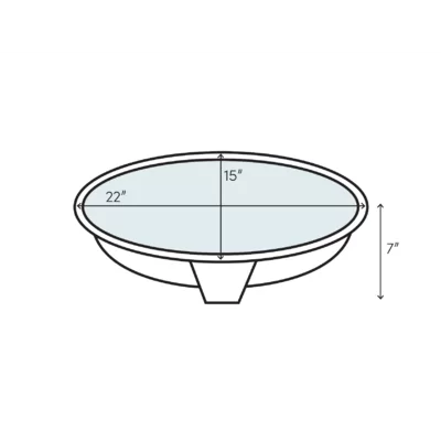 Noah's Oval Undermount Bathroom Sink