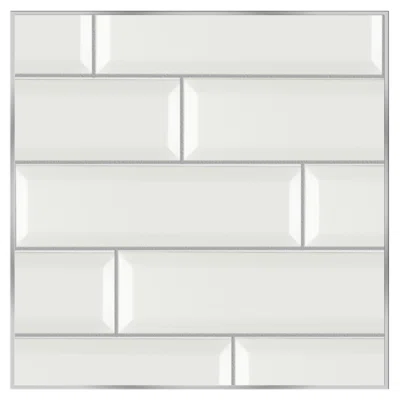 3" x 9" Beveled Ceramic Spanish Subway Wall Tile