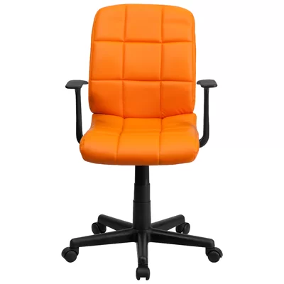Downing Mid-Back Quilted Vinyl Swivel Task Office Chair