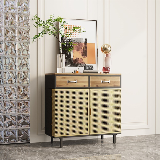 Modern Furniture Decor 31.5'' Wide 2 Drawers Sideboard for Dining Room