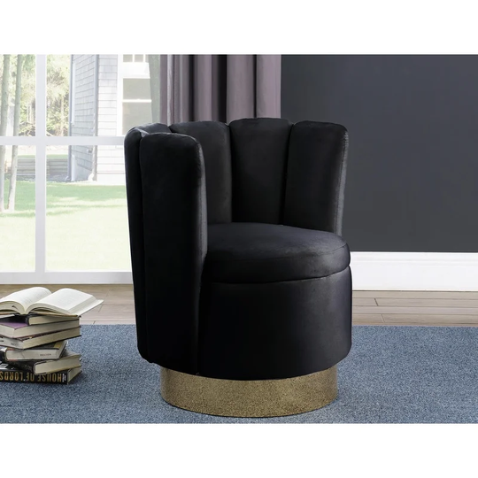 Best Master Furniture Velvet Swivel Chair
