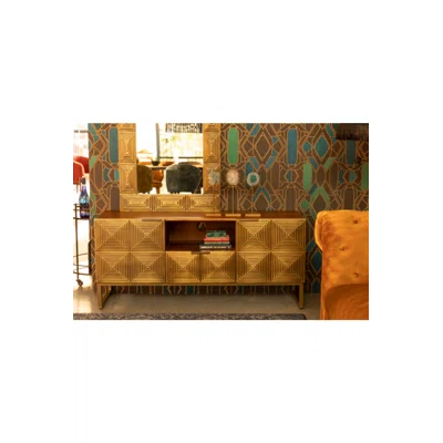 Art Deco Brass Sideboard
