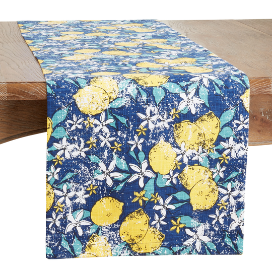 Table Runner With Lemon Design