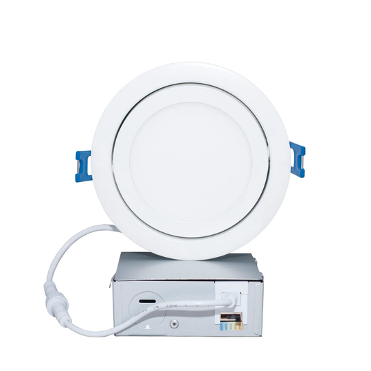 MW Lighting 4 Inch LED Canless 5CCT Swivel Recessed Light, 500 Lumens - 4 inch
