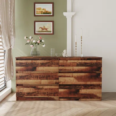 Zygi 6 Drawer 55.12" W Double Dresser