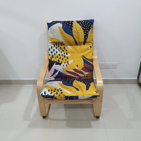 Ikea Poang Chair Cushion Cover - Autumn Fall Leaf