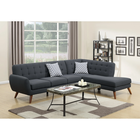Polyfiber 2 Piece Sectional Sofa