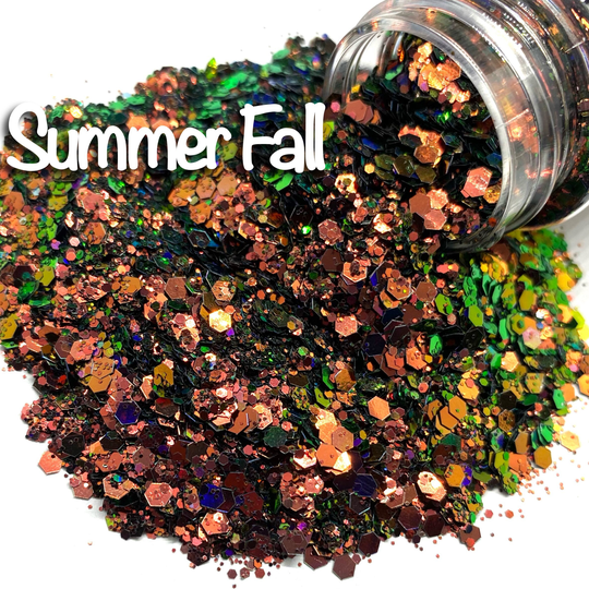 Summer Fall Brown Green Color Shift Chunky Glitter For Cups, Resin Art, Tumblers, Cosmetics, More