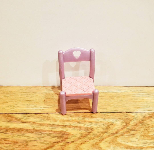 Loving Family Pink Chair, Vintage Fisher Price Accessory, Toys