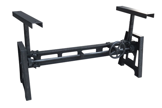 Adjustable Cast Iron Crank Table Base - Coffee To Dining Desk Workbench Diy