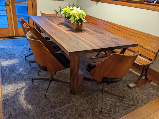 Eastown Modern Walnut Dining Table