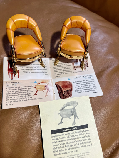 Miniature Chairs, Take A Seat Raine Collectible, Brazier Jones