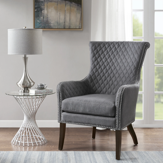 Madison Park Lea Grey Accent Chair